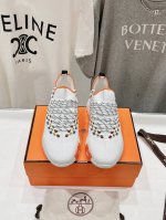 高版本出厂 男码+10 情侣款 Hermes 爱马仕h家24Ss新款情侣运动休闲鞋跑步鞋 经典运动风格+英伦拼色设计，经典耐看！原版倒模楦型，极致1:1形体，进