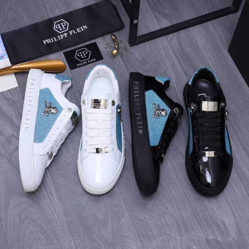 商品商标：Philipp Plein 菲利普-普莱茵 休闲鞋 正码码数: 38-44 45定做不退換 商品材料：精选 牛皮拼接鞋面 羊皮内里 原版大底′