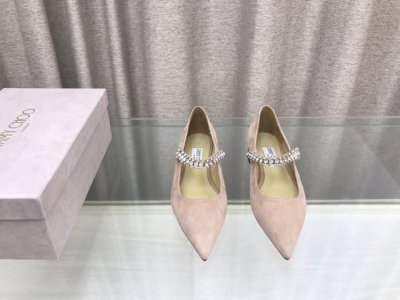 Jimmy Choo周仰杰24S新品玛丽珍一字带水钻单鞋 鞋面采用进口小羊皮，内里进口混种羊皮 ，意大利进口牛皮大底 码数：35～39 34、40、41、42定