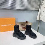 高品质出厂 ！小众潮牌！Naked Wolfe24Ss秋冬最新秀场松糕厚底马丁靴短靴系列 狐狸头恨天高时装短靴 Naked Wolfe耐德 沃夫是一家伦敦时装设