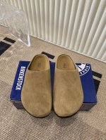 情侣款birkenstock 勃肯 包头半拖鞋人体工程学设计 软木乳胶鞋床 轻便舒适 脚感满分 脚蹬上就能走 穿脱超方便。码数：35-45