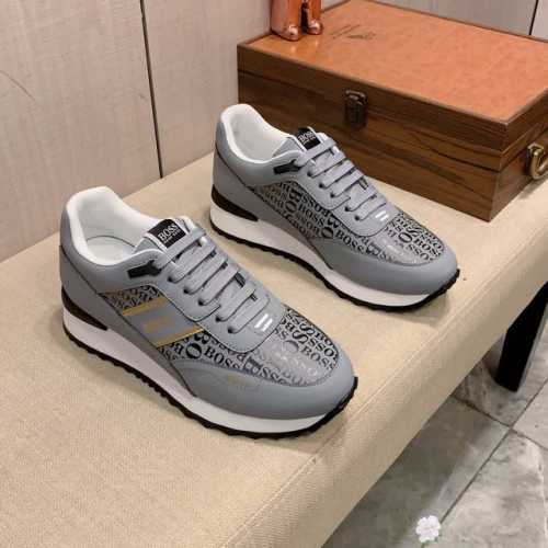 新款: 厂价: Boss* 最新爆款休闲鞋，顶端品牌奢侈～代购，顶级～质量。鞋面選用进口透气牛皮搭配材质透气羊皮垫脚 精细做工。原版个性时尚柔软橡膠耐磨防滑大底