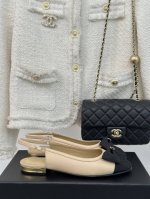 厂价 Chane* ｜小香24S春夏新品 米兰走秀款拼色蝴蝶结凉鞋 鞋面采用进口羊皮 特殊布料 内里垫脚均为丝绸羊皮 意大利进口牛皮大底 Size：35-39