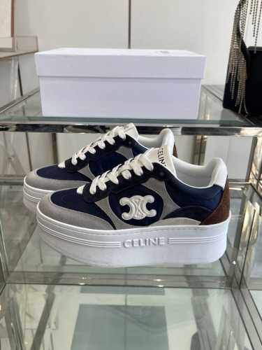 Celine思琳 25Ss 春夏新款 厚底面包鞋 休闲运动鞋 简单舒服，干净利落，增高显腿细，无论是单穿还是搭配阔腿裤，高街又复古一起来做Celine女孩 鞋面