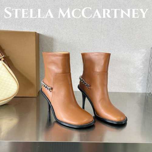 出厂价 Stella Mccartney 斯特拉 麦卡托尼 最新款 细高跟短靴 Stella Mccartney的此款ryder过膝细高跟长靴个性十足，采用我们