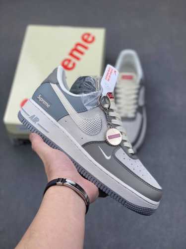 海外限量发售！公司级 air force 1 07 low “联名--波点勾” 低帮 运动鞋 休闲鞋 折边针车 工艺难度大 原楦头原纸板 原装鞋盒 定制五金配件