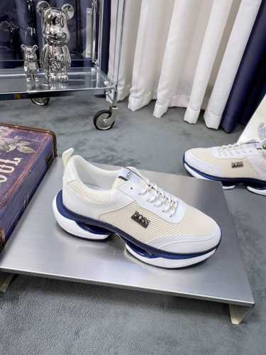商品商标:Hugo Boss 运动鞋正码码数:38-44商品材料:Boss全新设计完美做工打造装柜品质，鞋面多种材质拼接，网布内里柔软舒适，橡胶大底超轻 耐磨、