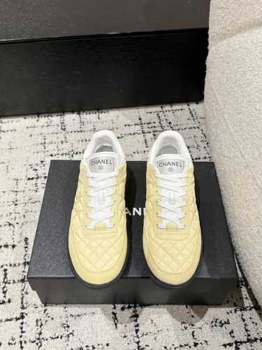 Chanel香奈儿 25 菱格纹棒球鞋 网球鞋 休闲 运动鞋 原版购入开发 做货 小香最新隐藏款网球鞋软菱格纹 柔软小羊皮配搭大鞋舌和经典双C Logo满满的复