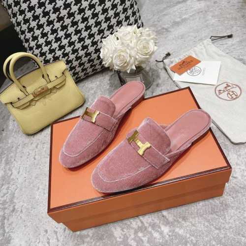 出厂价 H扣经典半拖 丝绒新款 不解释啦 卖过的都知道 Size：35-40 40.41定制不退不换