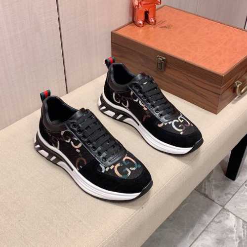 新款: 厂价: 古奇gucci* 最新爆款休闲鞋，顶端品牌奢侈～代购，顶级～质量 鞋面選用进口透气牛皮搭配材质透气羊皮垫脚 精细做工 原版个性时尚柔软橡膠耐磨防