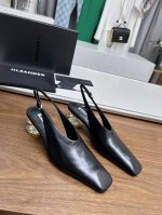 高品质出厂 JILSANDER 24春夏极简主义小方头pc透明粗跟后空凉鞋市面顶级原单版，ZP对比做货，所有细节都跟柜上一致：包括鞋面皮料，鞋垫内里皮料、刻印l