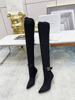 出厂价 Balmain 巴尔曼 Fw 秋冬新款针织靴！ 海外订购原版，1:1完美复刻！ 鞋面：原版定制飞织鞋面 内里..垫脚：牛皮里 跟高：9.5Cm Size