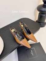 独家爆品 Saint Lauren* 小金条高跟鞋依日延续以往的高级和优雅ysl 小金条鞋跟真的太好看啦！ Saint Laurent 方形尖头露跟高跟鞋小金条