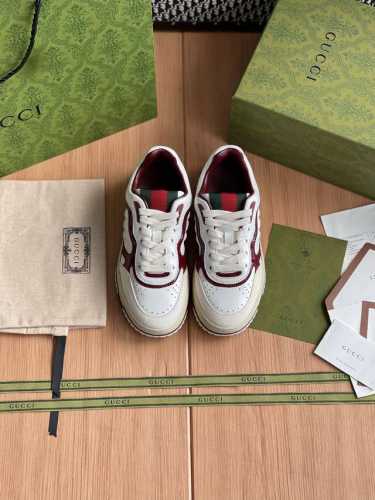 Gucci Re-Wed系列运动鞋整双鞋子采购Zp开发打造，全部定制材料，独家开模大底，细节全部对版出货，连包装也做到跟正品一样。码数:女35-40 男39-4