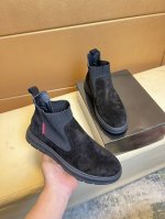 普拉达 高邦 *绒里 皮里 独家首发 ～独特现代风运动鞋。专柜代购休闲鞋 意大利进口原版皮 拒绝脱色磨脚 鞋底：原厂特供原版底，上脚轻盈，超酷 系带走路都带风风