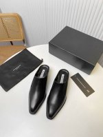 大王 2024新款！Alexander Wang亚历山大王高跟鞋女士奢侈品原版1:1的材料 恰到好处的高跟，搭配最潮头型女王的绝佳搭配！金属扣懒人拖鞋稳稳的安全