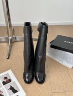 Chanel 24B新款纽扣双c长短靴系列 全皮顶级版本 内里全牛皮 真皮大底 超重工 Size:35-39 其他码数定做
