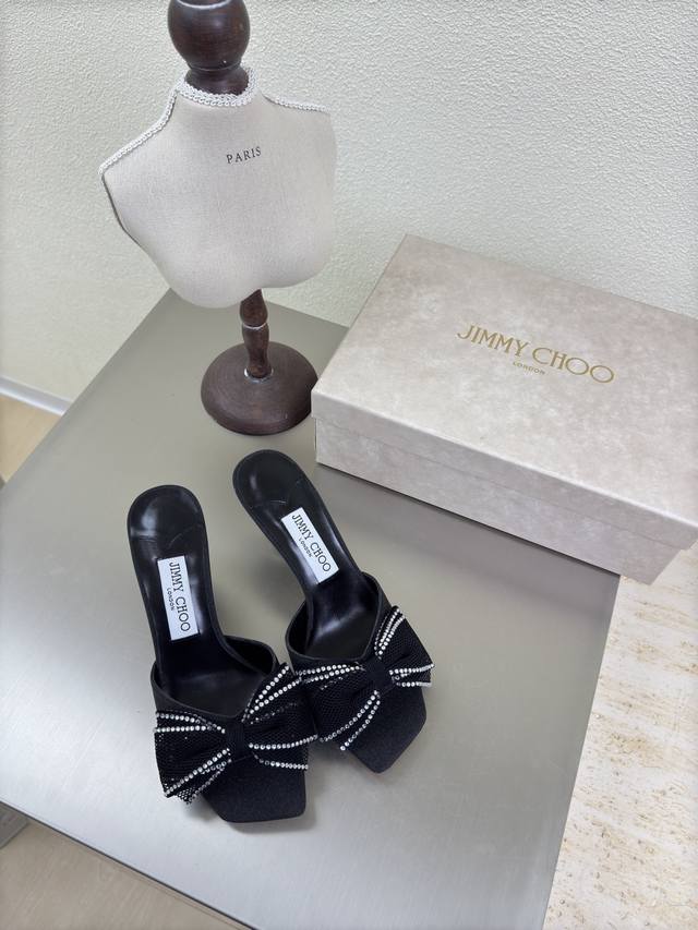 方头 蝴蝶结25 配饰 系列 Jimmychoo collins Store P360 黑色 Jimmy Choo 亮片 系列经典之作 最近好多宝宝来到Coll