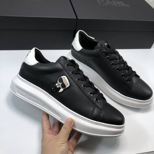 出厂价330（男款10）Karl Lagerfeld老佛爷高端版本 高质量 品牌大底 新款 高端质量 独家精工定制上市 品牌字母工艺点缀绝美奢华闪耀 精湛的做工