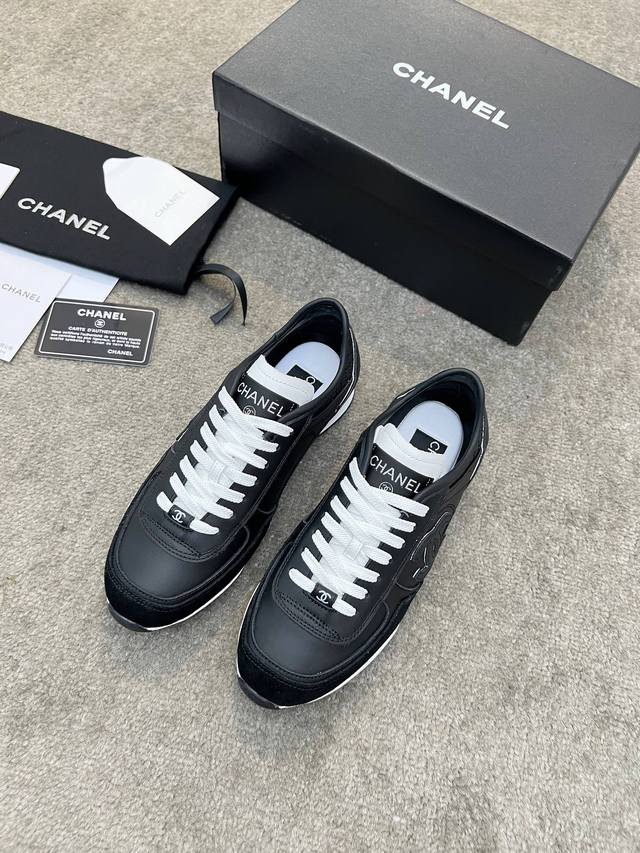 p340自厂 chanel香奈儿2025C新款休闲运动鞋板鞋 超美的颜色 非常百搭 超级舒适 满满的小香风 经典耐看百搭款（原版大底，回弹力好 码数:35-40