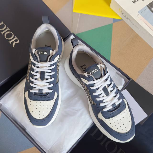 顶级版本：男款460 dior 迪奥 经典B25系列Runner休闲 运动鞋 跑步鞋 已经调整到极致 大底升级 面料升级 舒适度全面升级！ 原版购入开发 做货