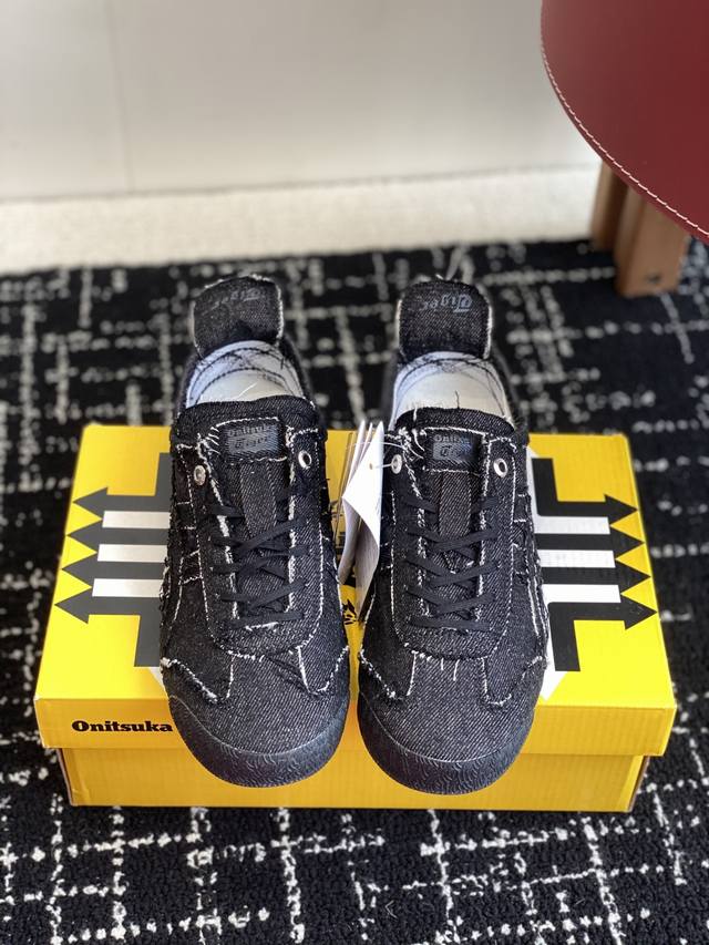 代购级310 onitsuka Tiger Mexico 66 Sd 鬼冢虎 牛仔蓝 复古运动休闲鞋 鬼家虎Sd和普通版在外观、鞋底、鞋垫、鞋头等方面存在区别