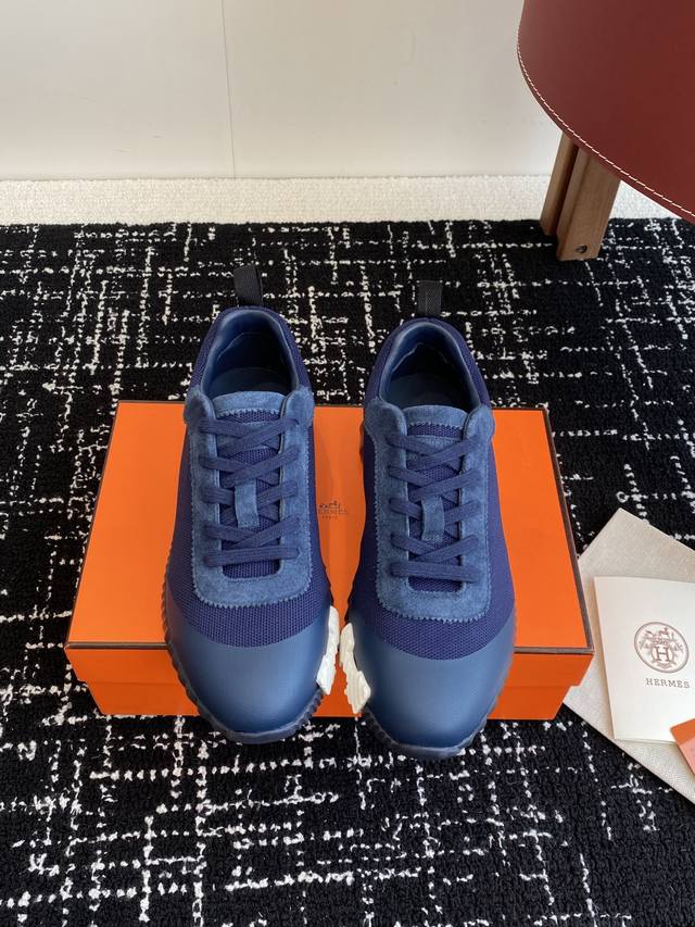 代购级女420男350 爱马仕Hermes 25Ss 春夏新款情侣运动休闲鞋系列…… 经典运动风格+英伦拼色设计，经典耐看！原版倒模楦型，极致1:1形体 进口高