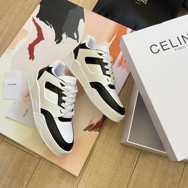 出厂：200 celine 赛琳2023专柜 顶级专柜 官网同步 情侣限定版本 独家首发 赛琳·凯旋门厚底休闲鞋 明星同款 小红书推荐新款 原版开模 代购版本