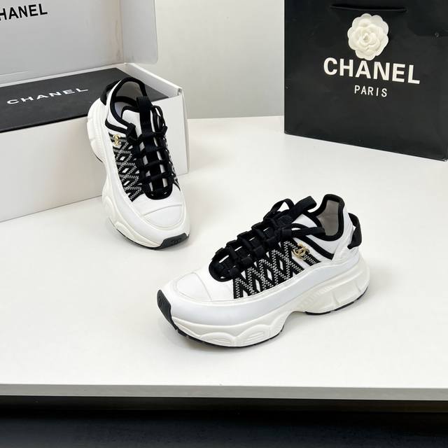 最新款 顶级品质！海外版！香奈儿 Chanel 25Sshuo阔型老爹鞋系列运动鞋 各大博主社交日推款 认准我家细节实拍 这季新款简直闭眼入，上脚狂好看，率性的