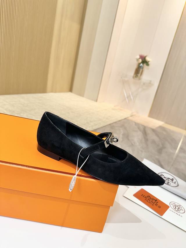 爱马仕Hermes，出厂价P 真皮大底 顶级版本！原版开发 鞋面：植柔羊皮 羊猄皮 内里垫脚 混种羊皮 大底：意大利真皮大底 码数：34-43注 34 41 4