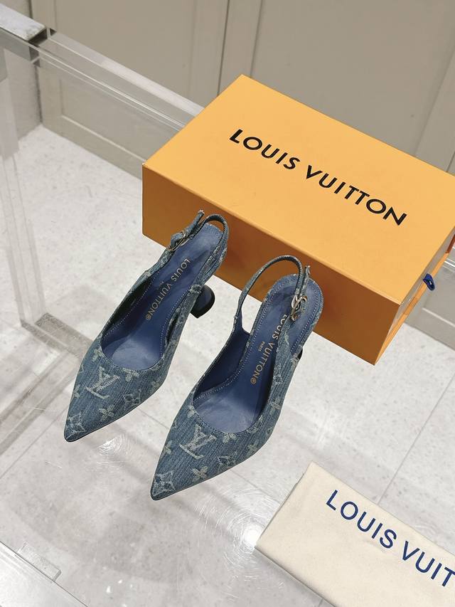 L V 村上隆联名 系列 顶级品质 Louis Vuitton Ss25 New Arrival～ Lv.2025春夏系列｜尖头高跟鞋新品 鹰嘴小尖头搭配镂空皮
