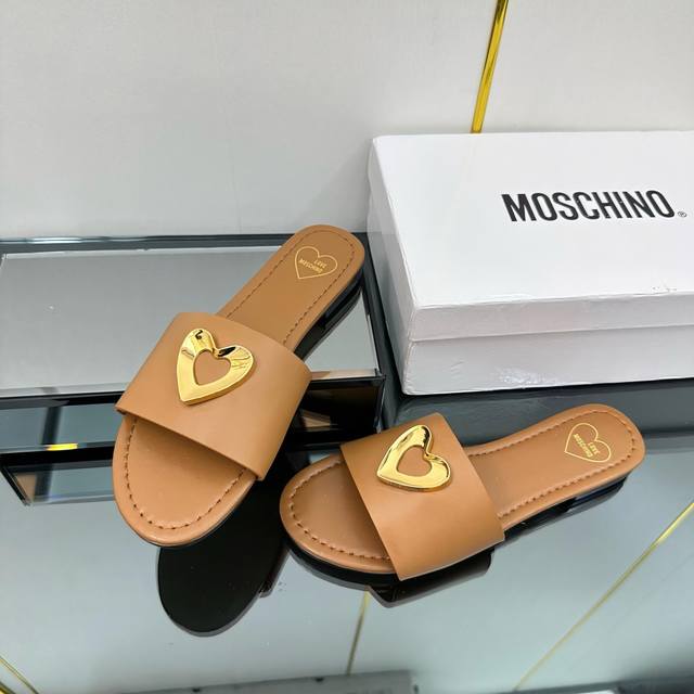 出厂价Pp 真皮底+80 Love Moschino莫斯奇经典款 牛皮面 羊皮内里 尺码35-39 40.41.42.43不退不换