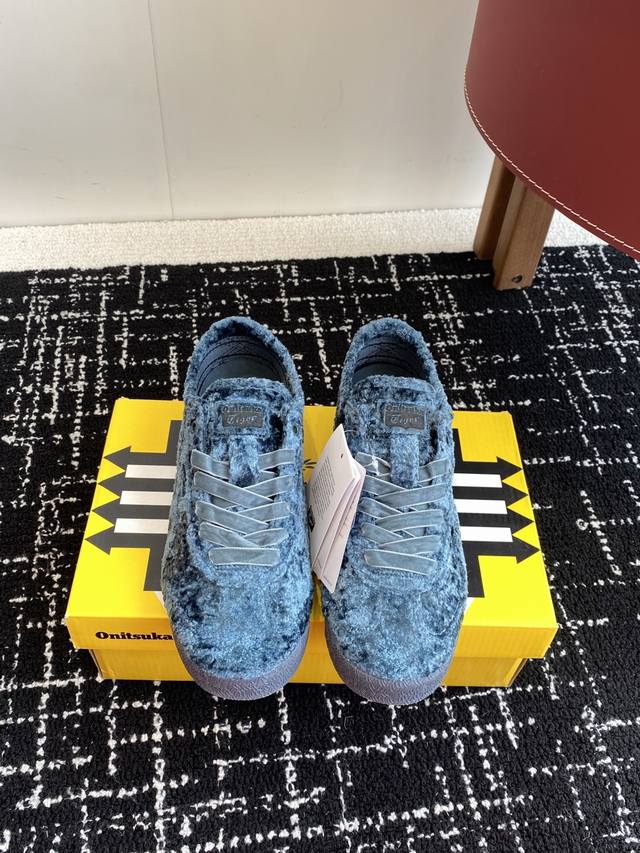 代购级 鬼冢虎 Onitsuka Tiger Mexico 66 Velvet 丝绒蓝 Velvet Legend 鬼塚虎丝绒叙事 当东方禅意邂逅高级定制 鬼塚