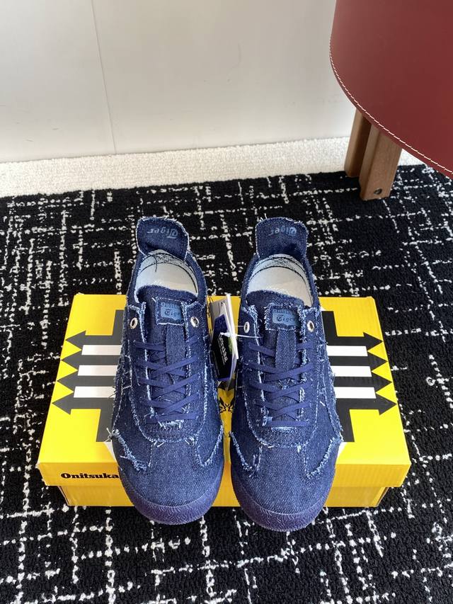 代购级 Onitsuka Tiger Mexico 66 Sd 鬼冢虎 牛仔蓝 复古运动休闲鞋 鬼家虎Sd和普通版在外观、鞋底、鞋垫、鞋头等方面存在区别 1外观
