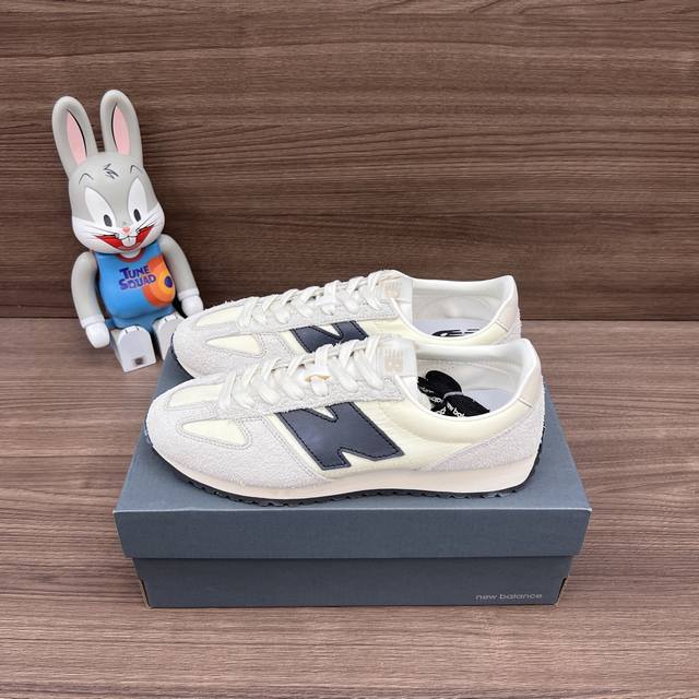 顶级版本New Balance Nb 471 牛剖层革织物 春夏薄底鞋 防滑耐磨平衡轻便 低帮 生活休闲鞋 男女同款 米色 此款每个色都配有2副鞋面同色系鞋带，