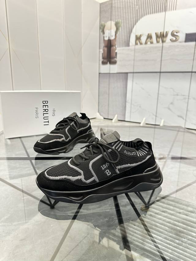 售 价: 商品商标：Berlut* 布鲁提* 低帮运动鞋 正码码数: 38-45 可订做46 商品材料：鞋面进口原版透气飞织拼接牛皮，透气内里，原版大底。 编
