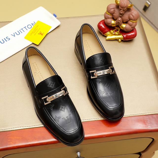 调工厂P价 男装男鞋 运动原单 Louis Vuitton 里 路易威登 新款男士休闲商务皮鞋官网原版复制，鞋面采用进口官网1:1材料制作意大利牛皮面，高端皮内