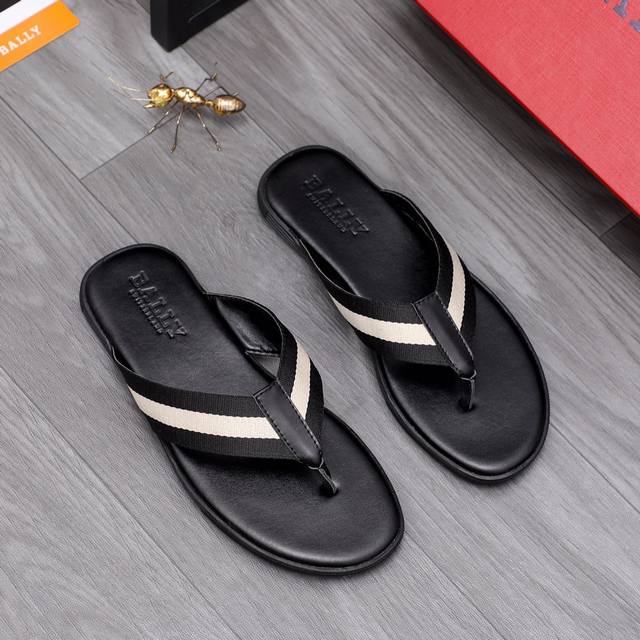 商品商标：Bally 巴利 拖鞋 正码码数: 38-44 商品材料：精选原版材料原版大底