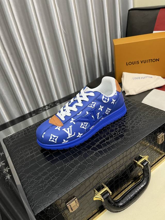 出厂价Pp： Lv Tarine路易威登X Tyler 联名款 驴牌 L家 压花 情侣款 休闲 运动鞋 滑板鞋 原版购入开发 本款 Lv Trainer 运动鞋