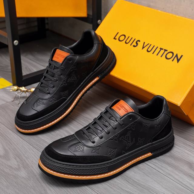 商品商标：Louis Vuitton 路易威登 休闲鞋 正码码数: 38-44 商品材料：精选 头层牛皮鞋面，羊皮内里原版大底