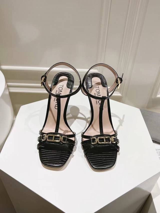 Tom Ford顶级版本 高跟包头凉鞋 真皮大底 跟高9.5 35-42码数