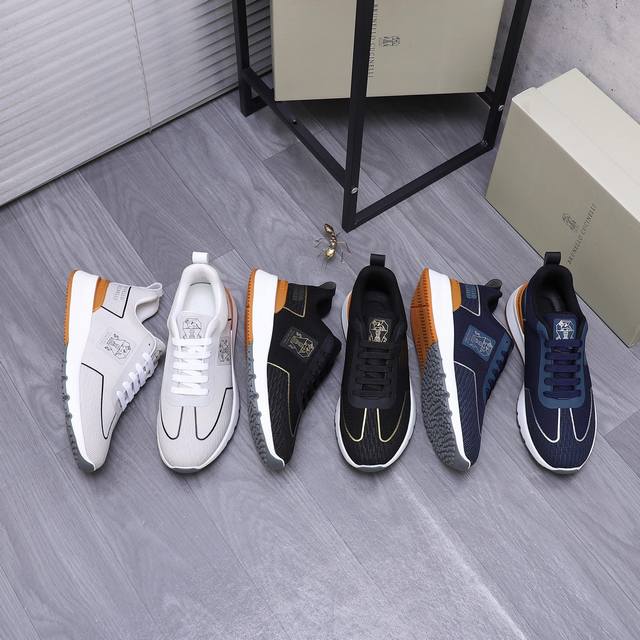 商品商标： 布鲁内洛.库奇内利 Brunellocucinelli 休闲鞋 正码码数: 38-44 商品材料：精选原版透气鞋面 网布内里 橡胶大底