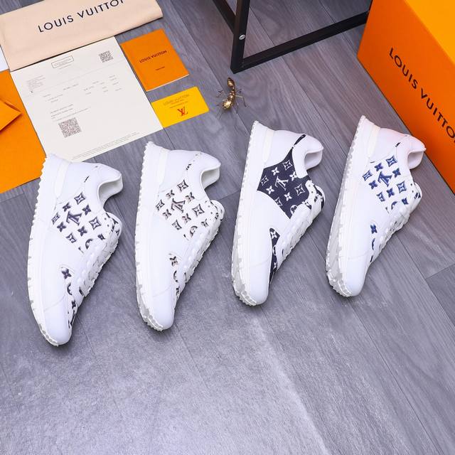 商品商标：Louis Vuitton 路易威登 休闲鞋 正码码数: 38-44 45.46订做不退换 商品材料：精选 头层牛皮拼接透气鞋面 牛皮内里 牛皮鞋垫