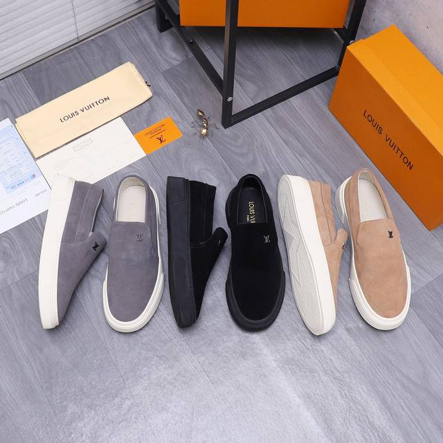 商品商标：Louis Vuitton 路易威登 休闲鞋 正码码数: 38-44 商品材料：精选 磨砂牛皮鞋面 牛皮内里 橡胶大底