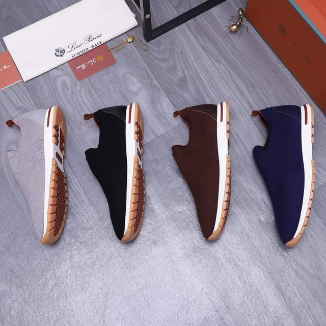 商品商标：Loropiana[诺悠翩雅] 运动 休闲鞋 正码码数: 39－44 45.46订做不退换 商品材料：精选原版飞织鞋面 皮鞋垫 原版大底