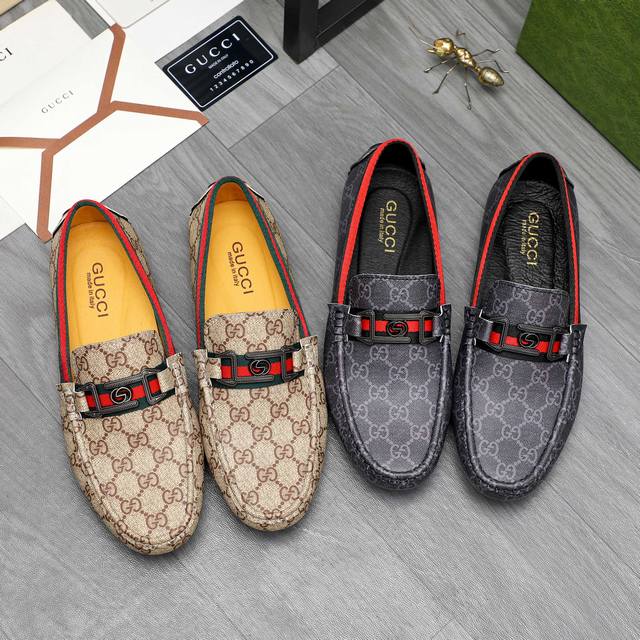 商品商标：Gucci 古驰 休闲套脚鞋 正码码数: 38-44 商品材料：精选原版印花鞋面 猪皮内里 原版大底