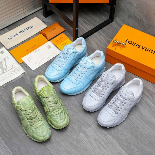 商品商标：Louis Vuitton 路易威登 休闲鞋 正码码数: 38-44 45.46订做不退换 商品材料：精选 全牛皮压纹鞋面 牛皮内里 原版大底