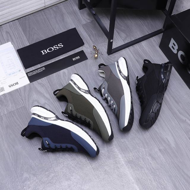 商品商标： ＢＯＳＳ 休闲鞋 正码码数: 38-44 商品材料：精选牛拼接透气鞋面 网内里 橡胶大底