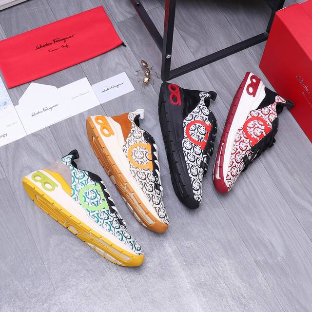商品商标：Ferragamo 菲拉格慕 休闲鞋 正码码数: 39－45 46订做不退换 商品材料：精选 透气织布鞋面 牛皮鞋垫 透气网内里 原版大底