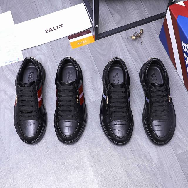 商品商标：Bally 巴利 休闲鞋 正码码数: 38-44 商品材料：精选优质压纹牛皮鞋面 羊皮内里 原版大底